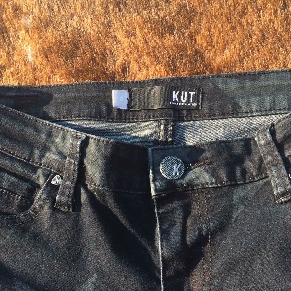 Kut from the Kloth Mia Star print skinny jeans (8) - Picture 6 of 8